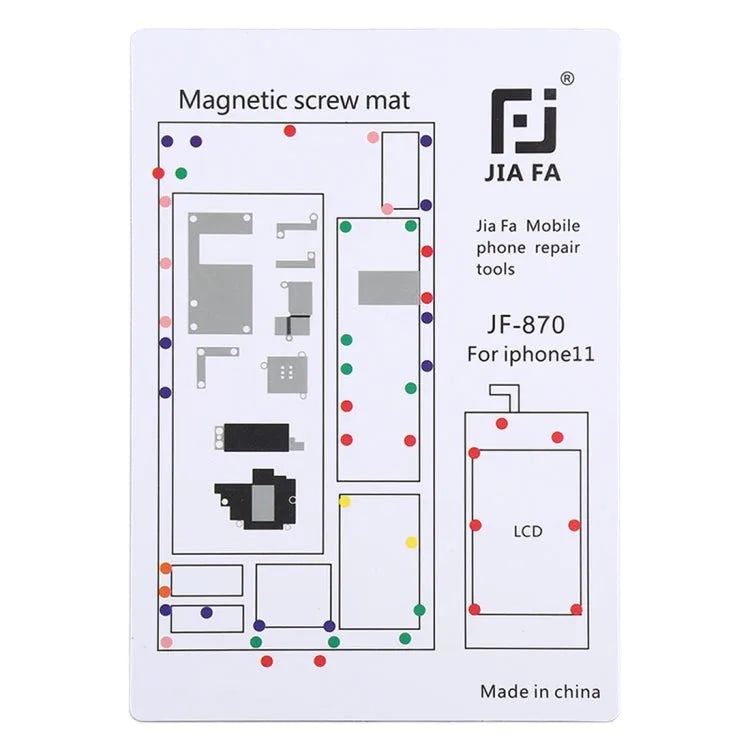 JIAFA JF-870 Magnetisch Pad-schroefbord voor iPhone 11