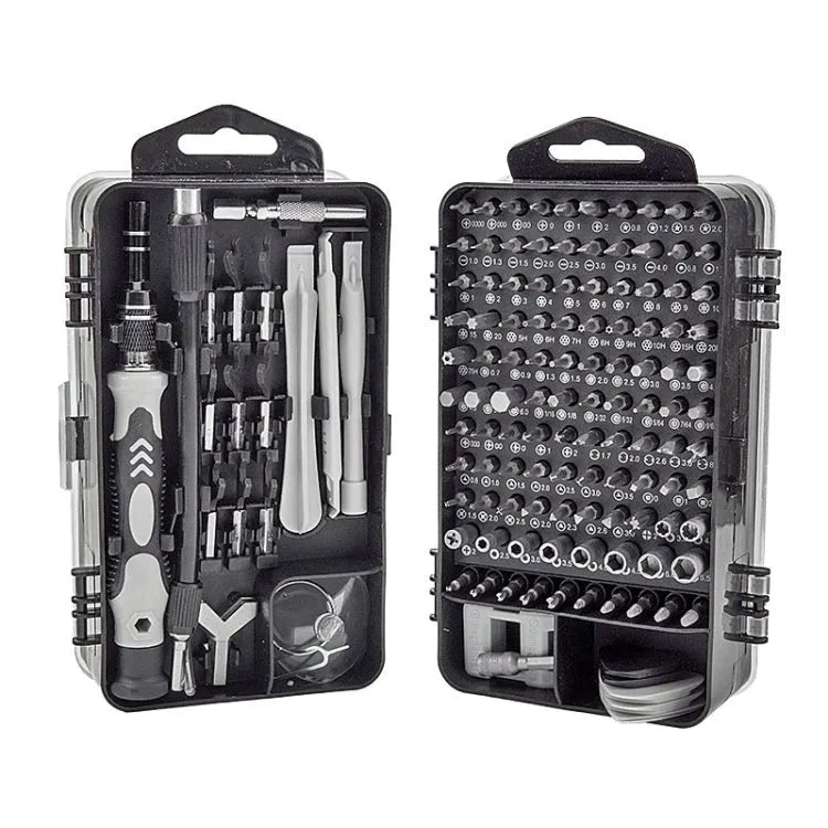 138 in 1 DIY Mobiele Telefoon Demontage Tool Clock Repair Multifunctionele gereedschap Schroevendraaier Set (grijs)