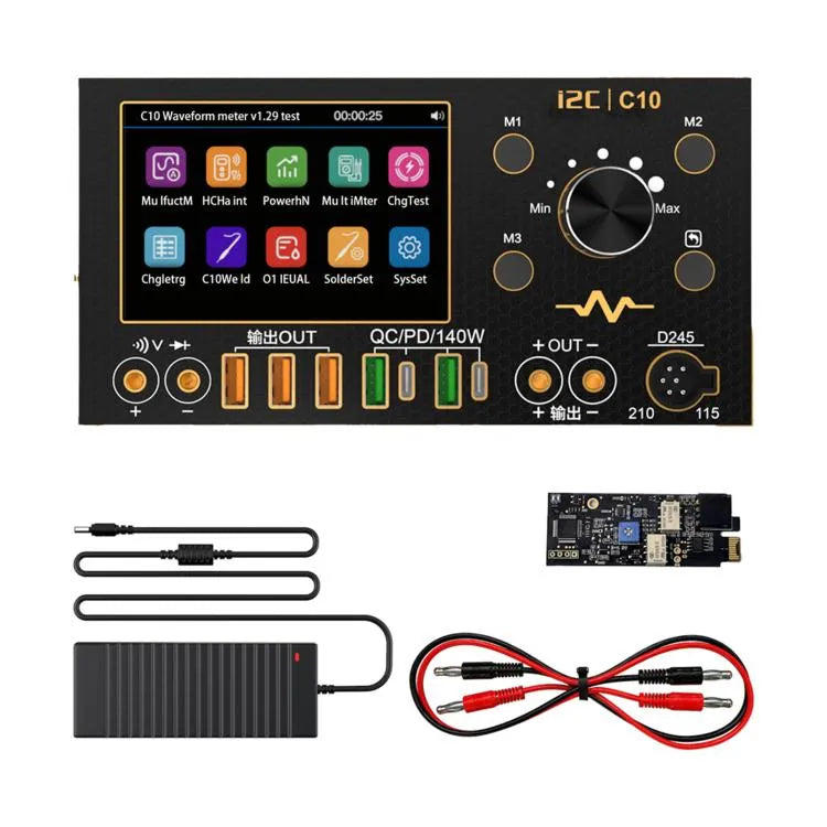 i2C C10 Ultra-precieze digitale golfvormampèremeter met ladingdetectie/spanningsmeting, model: Set 1