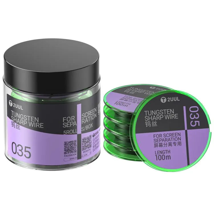 2UUL WS-035 0,035 mm 100 m wolfraam scherpe diamantdraad