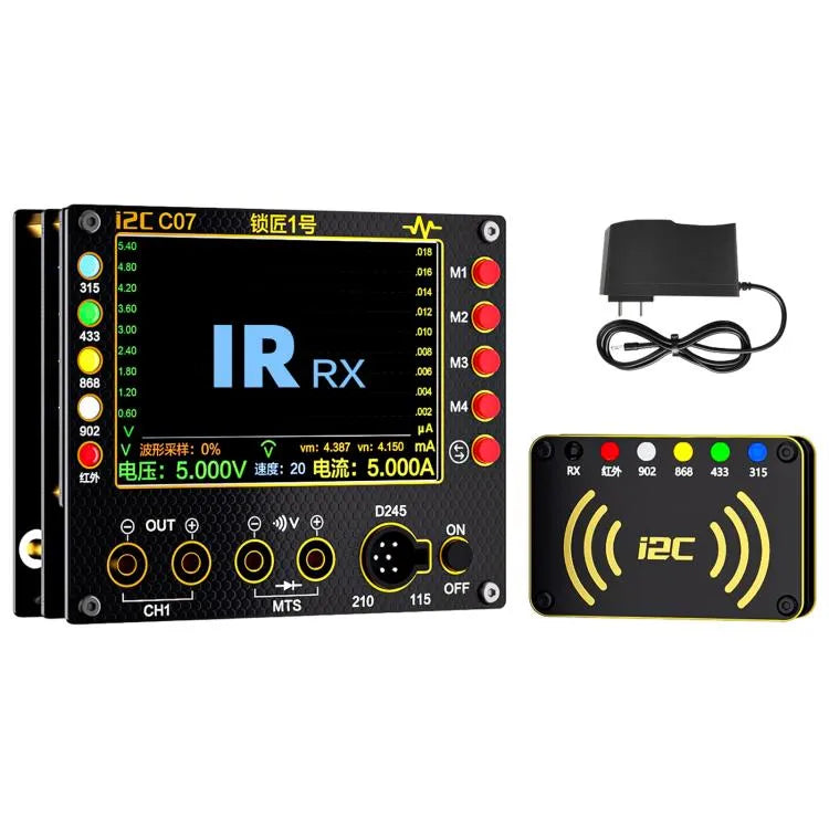i2C C07 Slotenmaker nr. 1 Afstandsbediening Frequentie Tester Multimeter, Stekker: EU-stekker (configuratie 1)