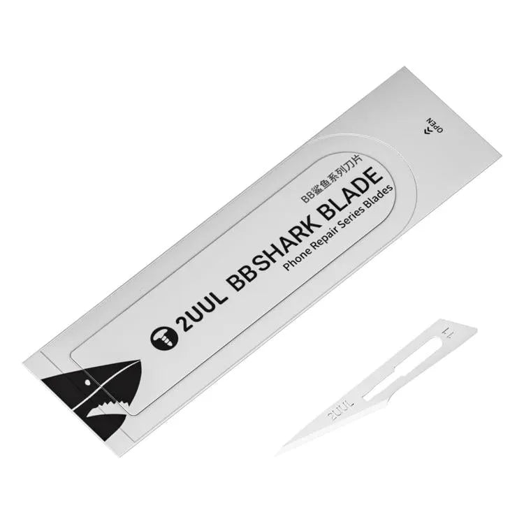 2uul 100 in 1 DA18 BB Shark Blade Series Hoog koolstofstaal nr. 11 mes