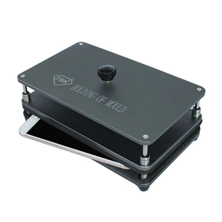 TBK TBK201 Universele drukhoudmal Drukscherm Pasvorm Mobiele telefoon Achterklep Positionering Compressievorm voor iPhone X