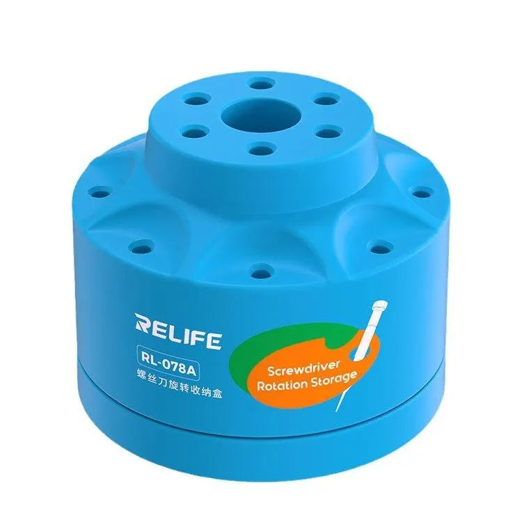 RELIFE RL-078A Schroevendraaier Draaibare Opbergdoos Mobiele Telefoon Reparatie Schroevendraaier Bit Opbergdoos