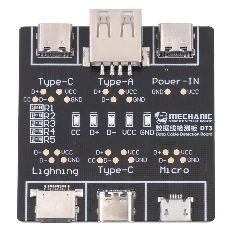 MECHANIC DT3 USB-gegevenskabeldetectiekaart Kortsluiting aan-uit schakeltester
