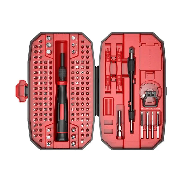 152-in-1 precisieschroevendraaierset (zwart-rood)