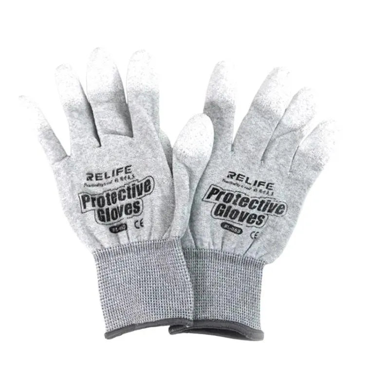 RELIFE RL-063 Antistatische, verdikte, antislip, hittebestendige handschoenen Telefoonschermlaminering Reparatiehandschoenen