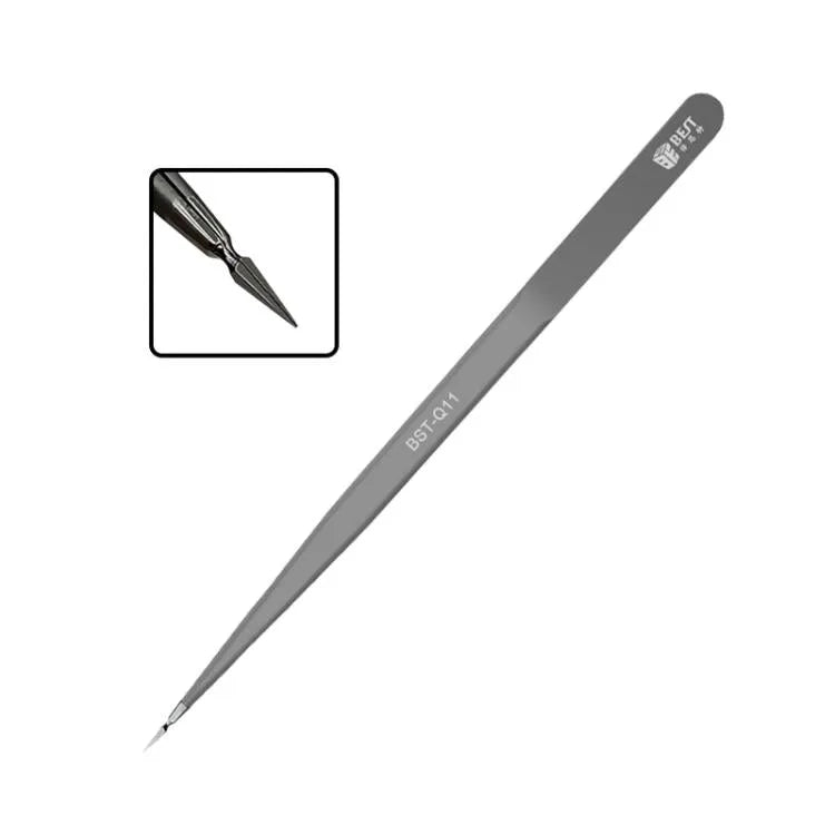 BEST Niet-magnetische pincet van roestvrij staal met hoge hardheid, model: BST-Q11