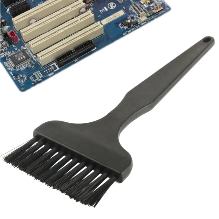 Electronic Component 12 Beam Flat Handle Antistatische Reinigingsborstel, Lengte: 17 cm (Zwart)