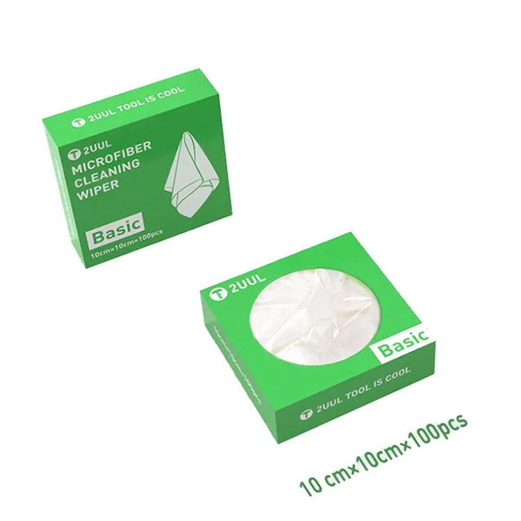 2UUL 10x10cm Microfiber Reinigingswisser Antistatisch stofvrije doek