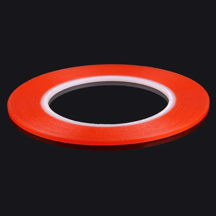 Adhésif double face 3 mm x 25 m rouge pour iPhone, Samsung et HTC