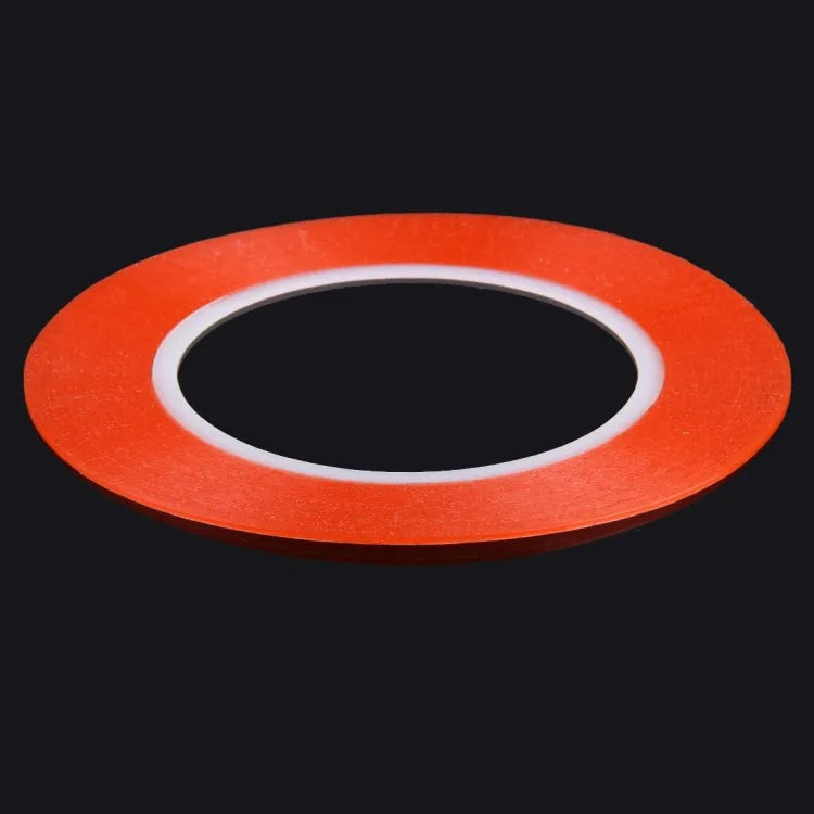 1mm Breedte Dubbelzijdig Plaksticker Tape voor iPhone / Samsung / HTC Mobiele Telefoon Touch Panel Reparatie, Lengte: 25m (rood)