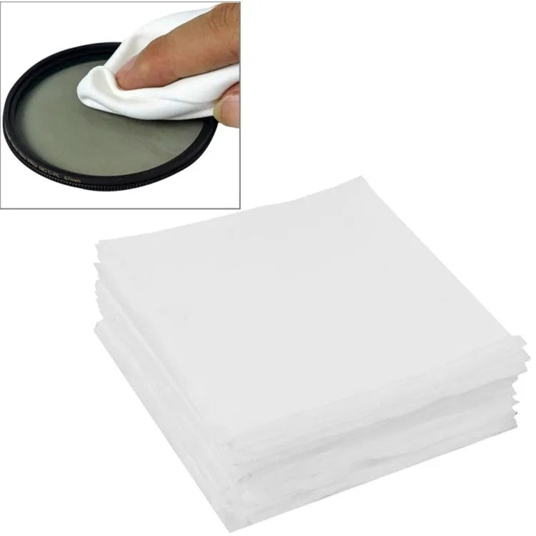 100 pcs Lingettes Nettoyantes Écran LCD & Lentilles 9,8 x 9,8 cm