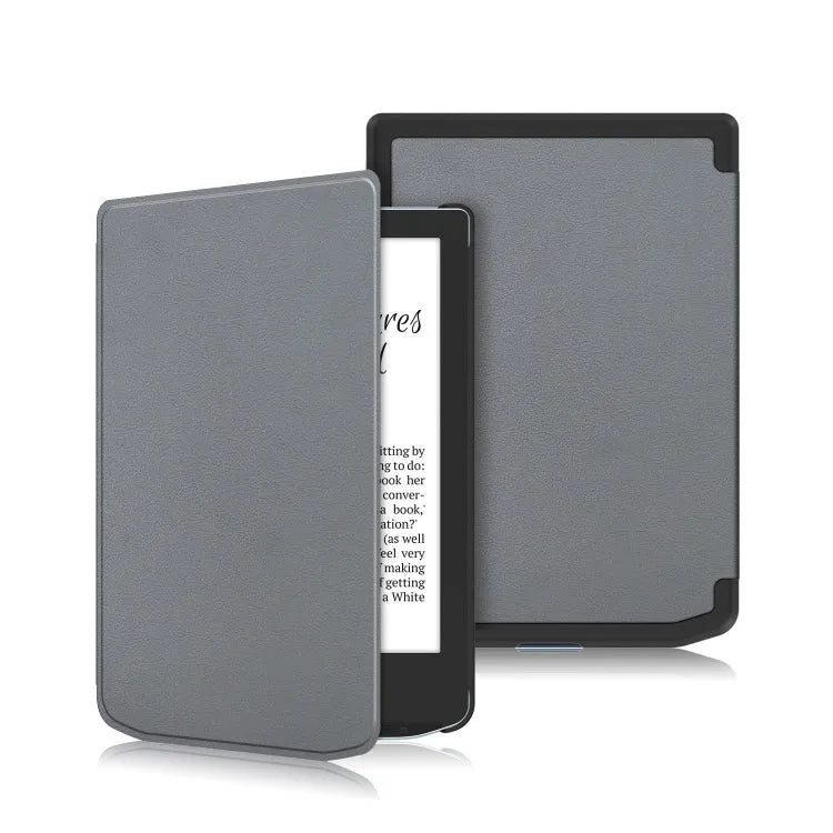Lederen smarthoes voor PocketBook Verse Pro (grijs)