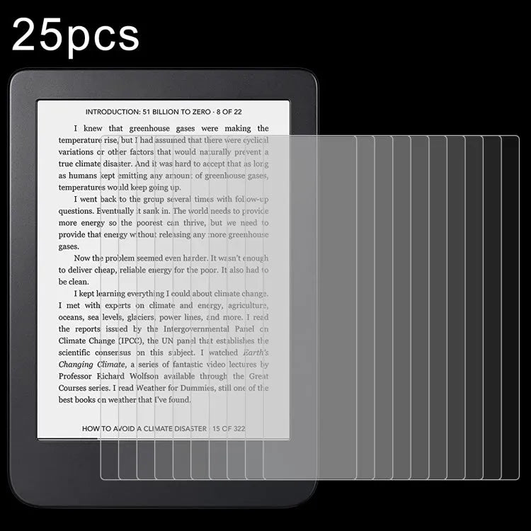 Gehard glas schermbeschermer 0,3 mm voor Kobo Clara 2E (25 stuks)