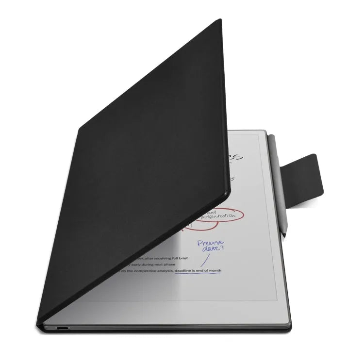Imitatie originele smart leren tablethoes voor reMarkable Paper Pro 11,8 inch (2024, zwart)