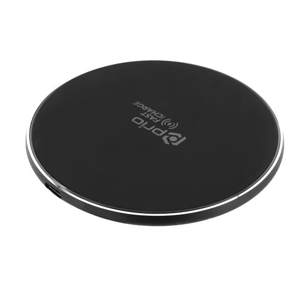 Prio 15W draadloze snellader Qi USB-C zwart