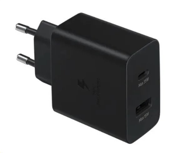 Samsung 35W Power Adapter Duo (1x USB/1x USB-C) EP-TA220NBE zwart