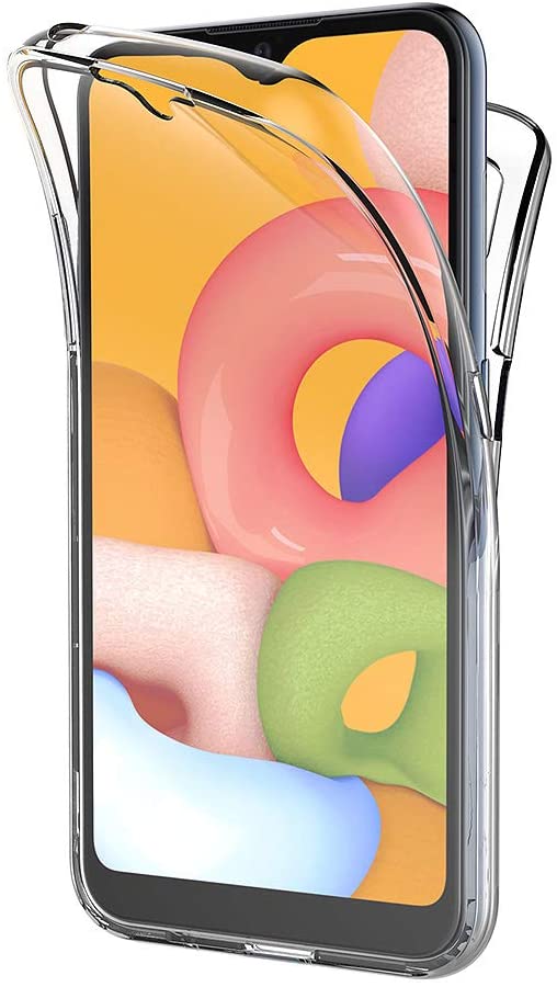 Samsung Galaxy A01 TPU hoesje voor + achter