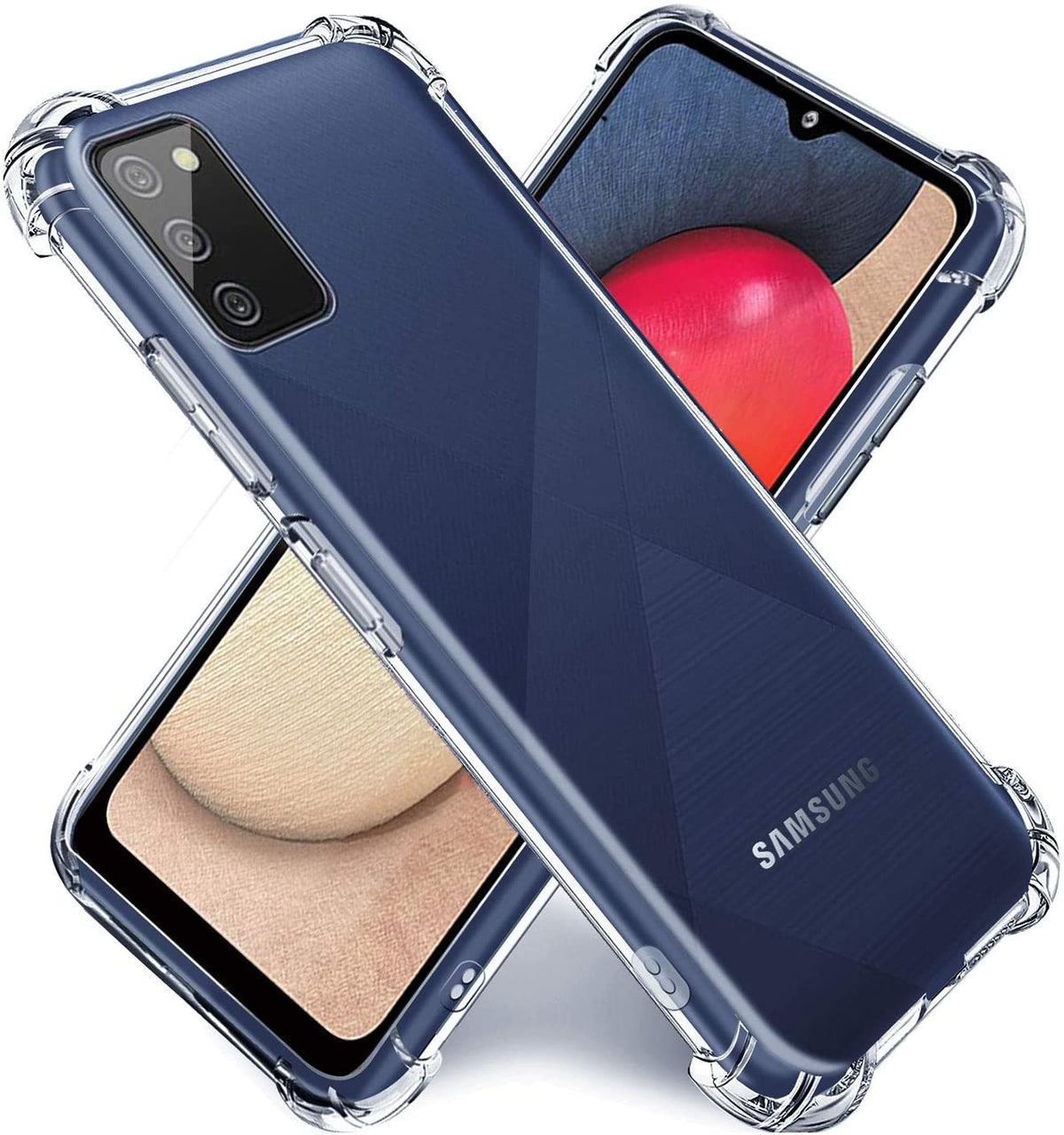 Samsung Galaxy A02s hoesje met stevige hoeken