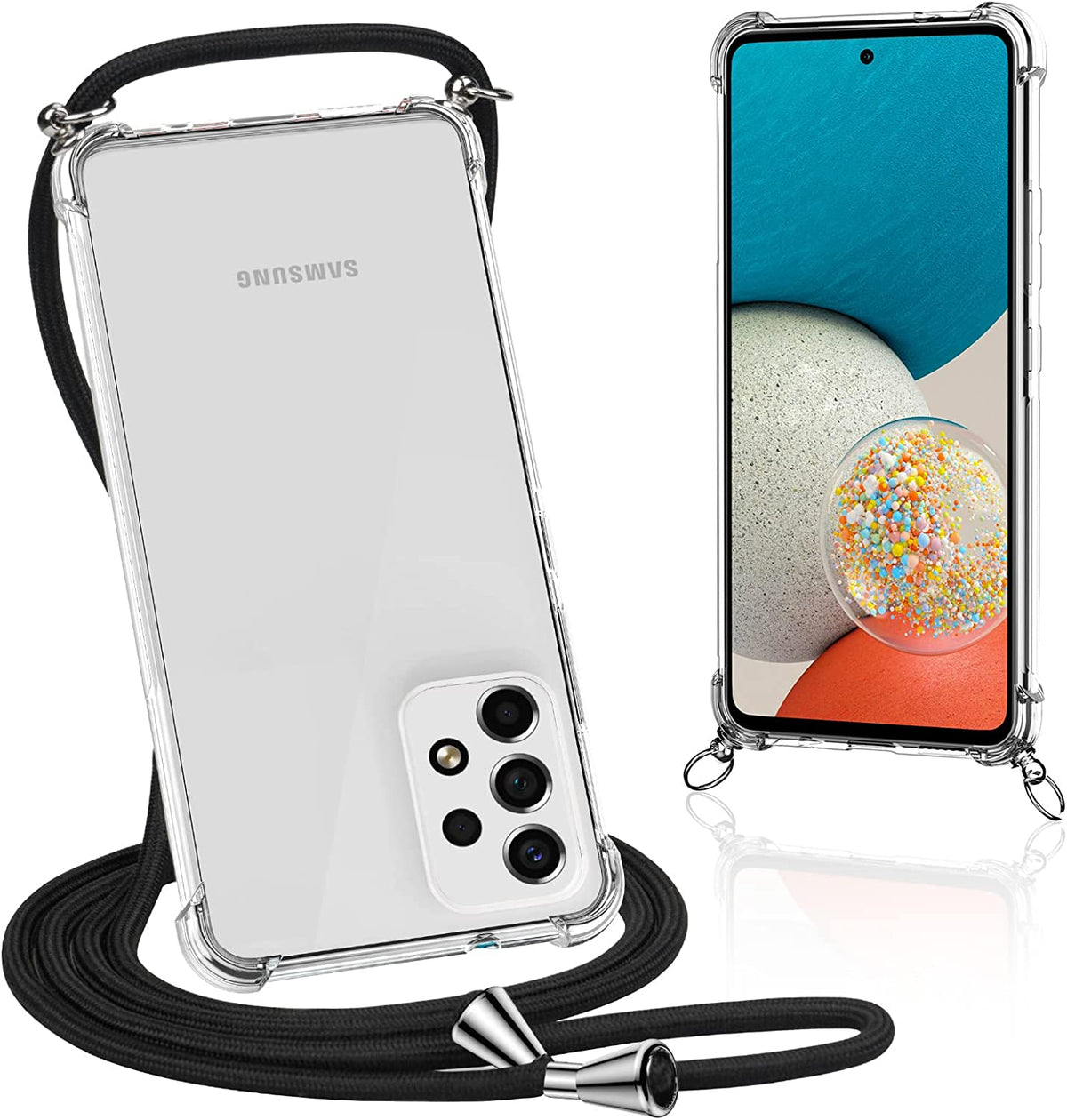 Samsung Galaxy A14 5G crossbody hoesje met draag koord