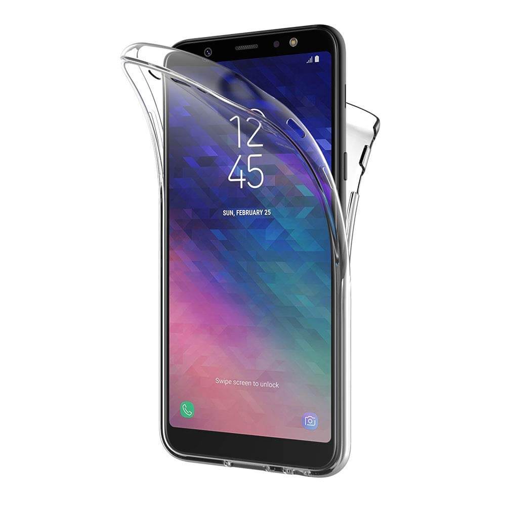 Samsung Galaxy A6 Plus TPU hoesje voor + achter
