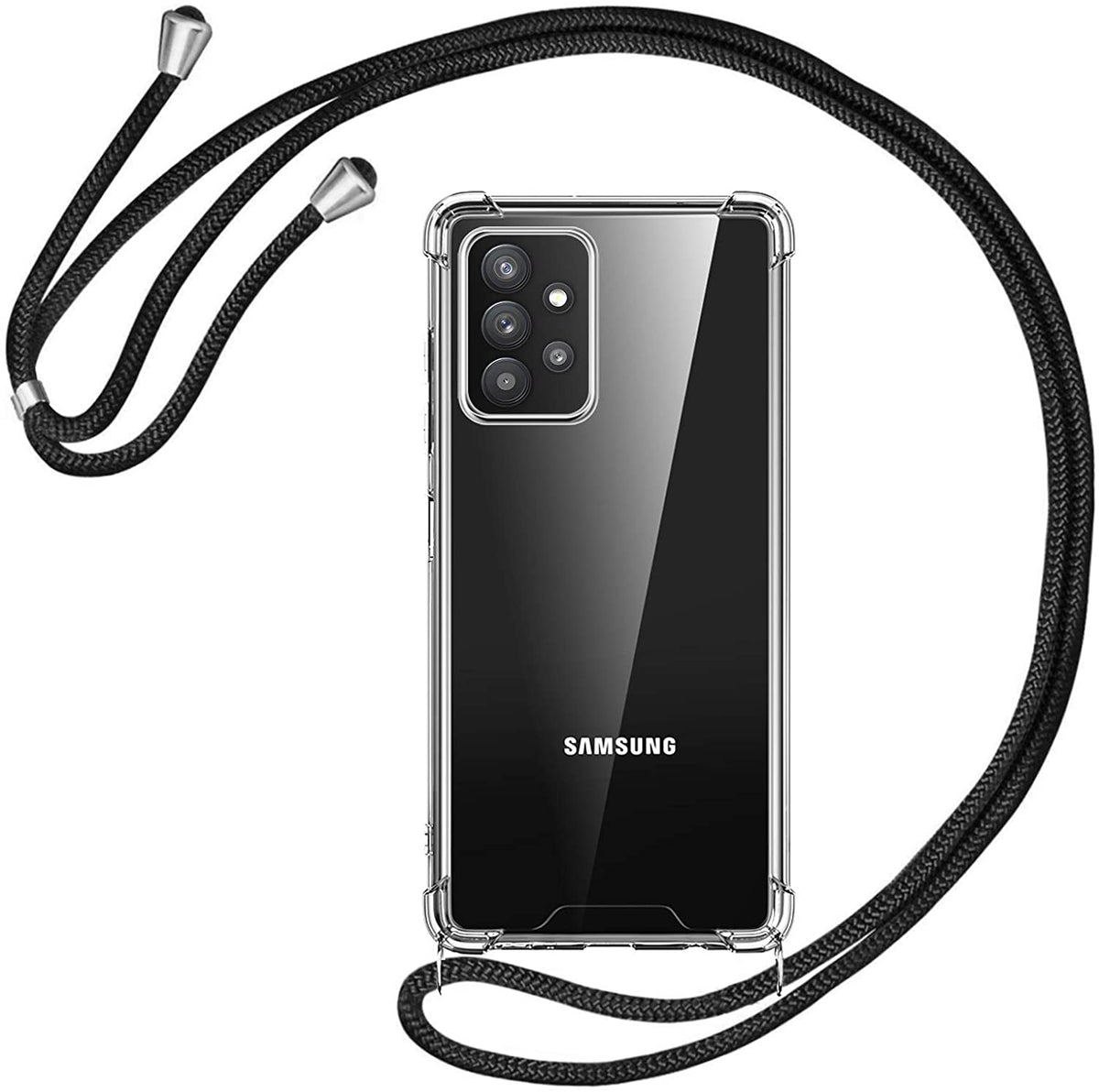 Samsung Galaxy A72 crossbody hoesje met draag koord