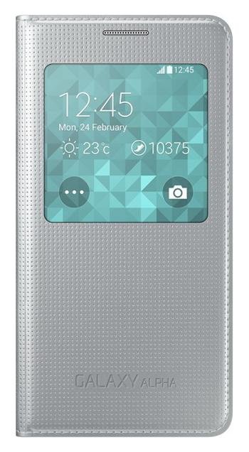 Samsung Galaxy Alpha S-View cover zilver EF-CG850BSE