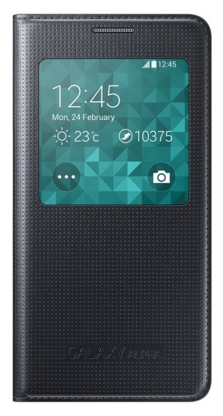 Samsung Galaxy Alpha S-View cover zwart EF-CG850BB