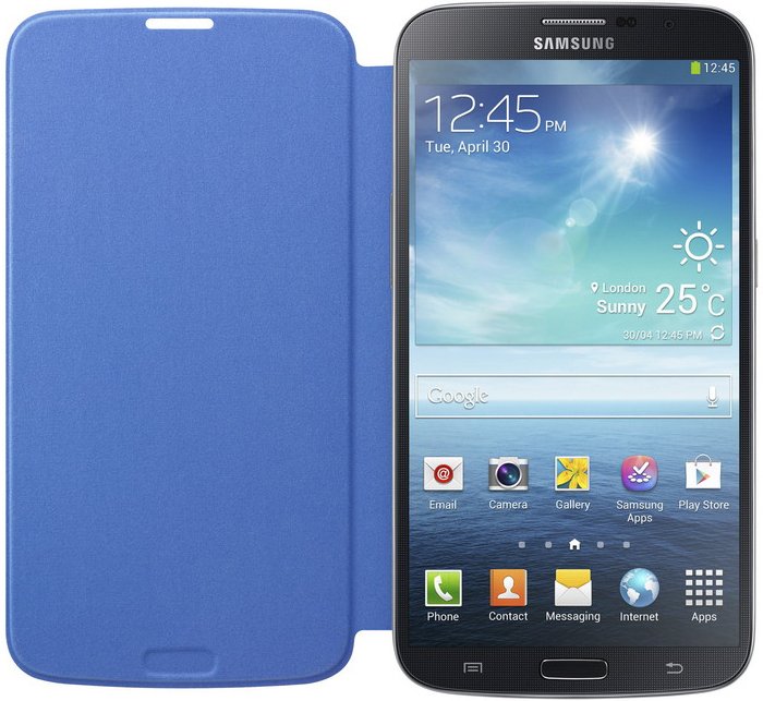 Samsung Galaxy Mega flip cover licht blauw EF-FI920BCEGWW