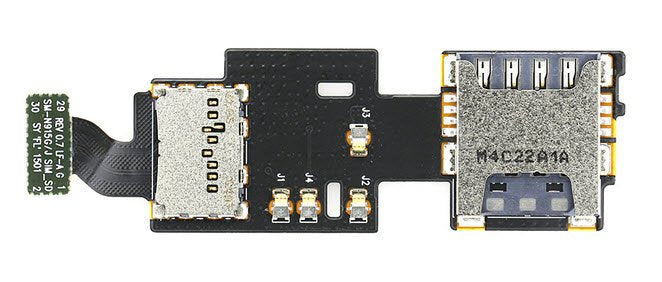 Samsung Galaxy Note 4 Sim - Micro SD kaart lezer