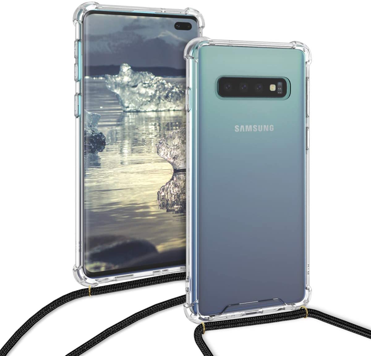 Samsung Galaxy S10 crossbody hoesje met draag koord