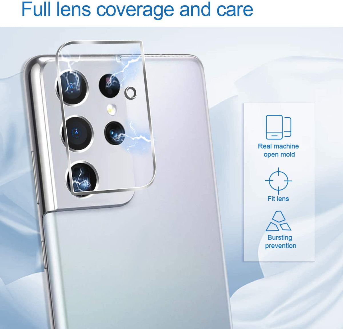 Samsung Galaxy S21 Ultra Camera lens protector - Tempered Glass