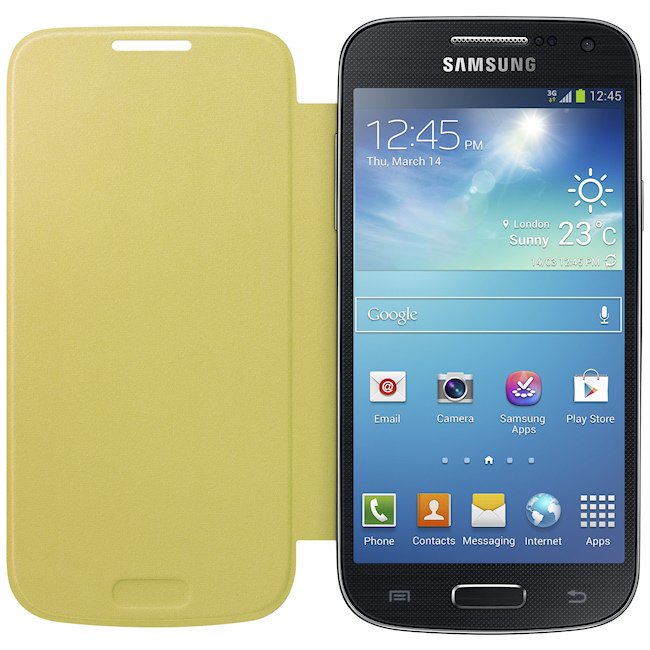 Samsung Galaxy S4 Mini flip cover geel EF-FI919BYEGWW