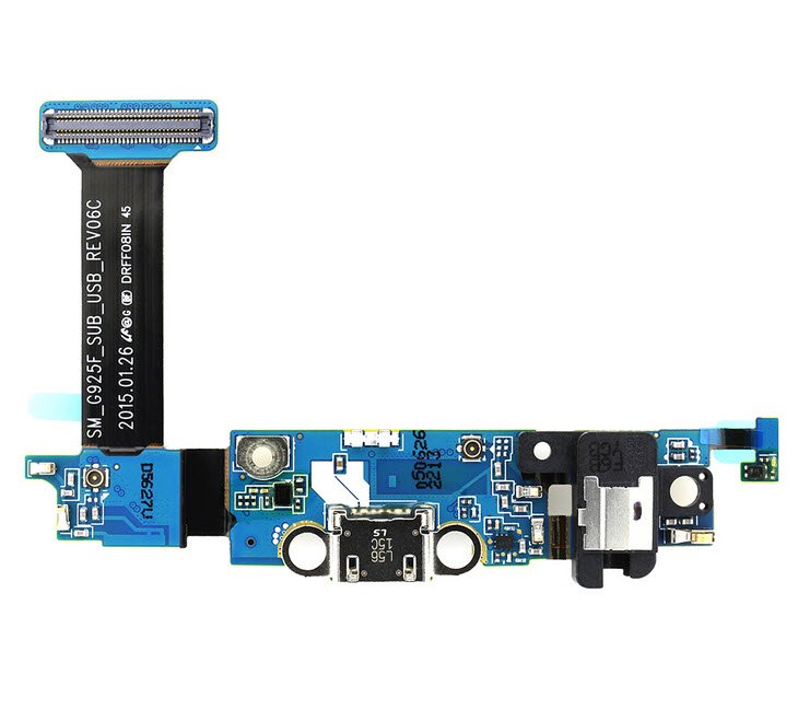 Samsung Galaxy S6 Edge Micro USB connector met board