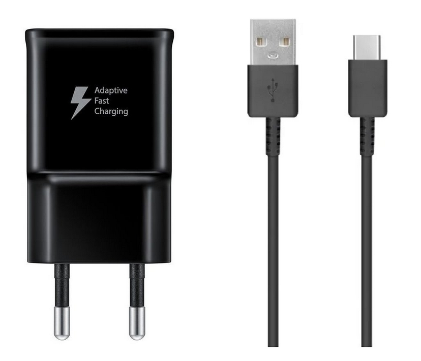 Samsung snellader set USB-C Adaptive Fast Charging 2A zwart
