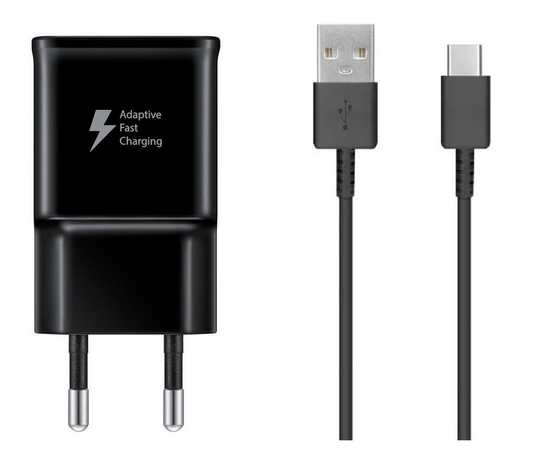 Samsung snellader set USB-C Adaptive Fast Charging 2A zwart