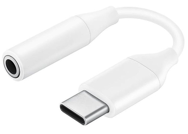 Samsung USB-C naar 3,5mm audio jack adapter kabel - EE-UC10JUWE - wit