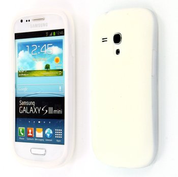 Siliconen hoesje Samsung Galaxy S3 Mini i8190 wit