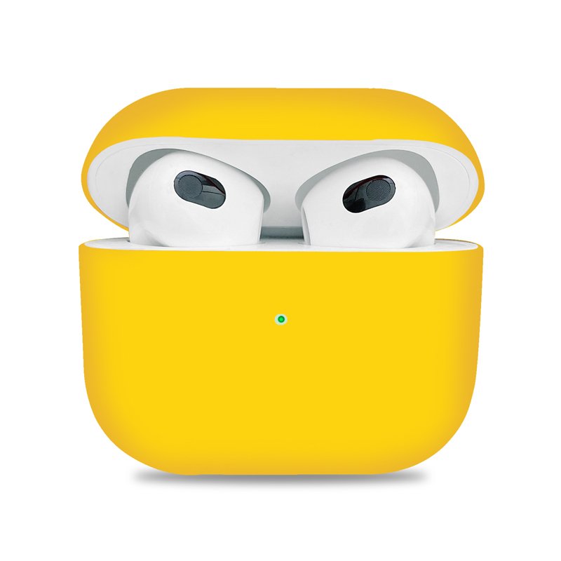Siliconen hoesje voor Apple Airpods 3 geel