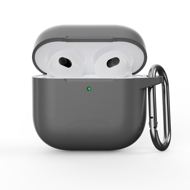 Siliconen hoesje voor Apple Airpods 4 grijs