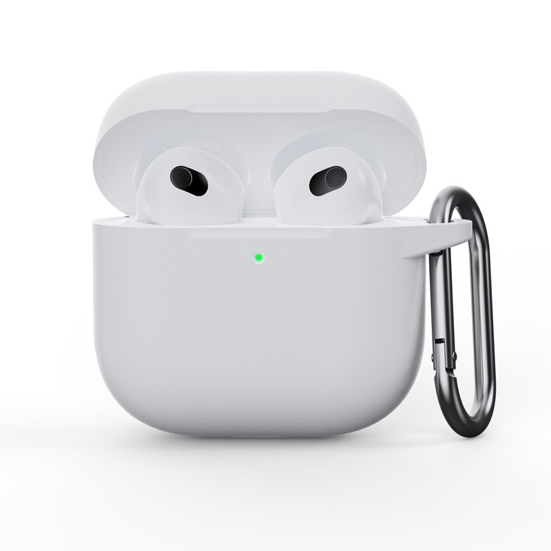 Siliconen hoesje voor Apple Airpods 4 wit