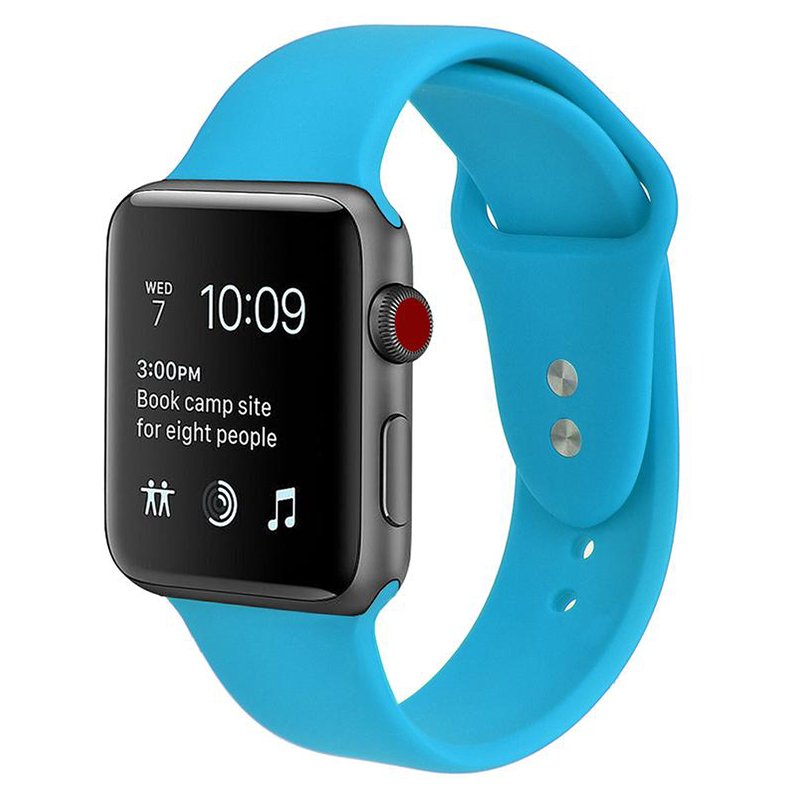 Siliconen bandje Apple Watch (series 1/2/3/4/5 - 42/44mm) blauw