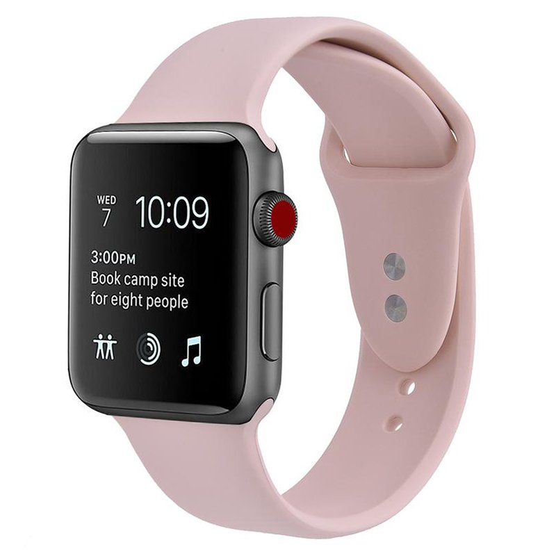 Siliconen bandje Apple Watch (series 1/2/3/4/5 - 42/44mm) roze