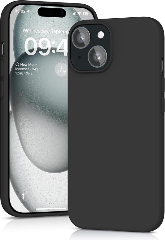 Siliconen TPU hoesje Apple iPhone 15 zwart