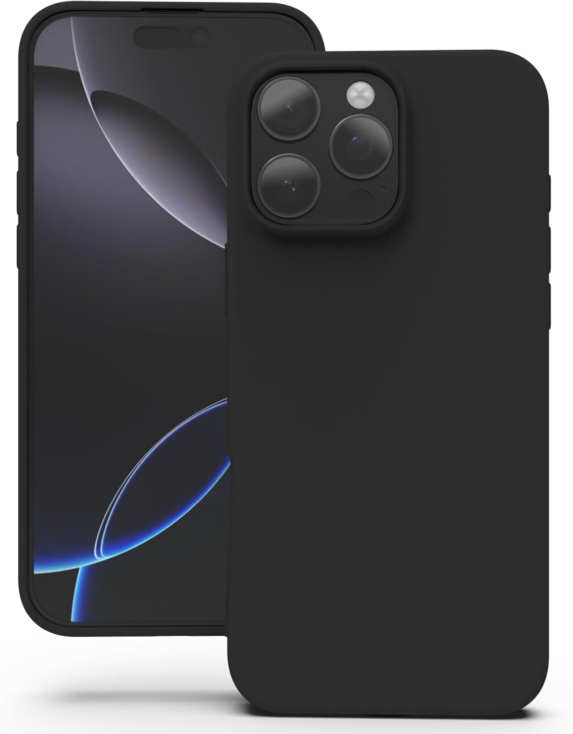 Siliconen TPU hoesje Apple iPhone 16 Pro Max zwart
