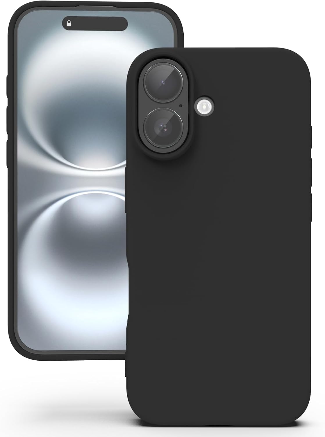 Siliconen TPU hoesje Apple iPhone 16 zwart