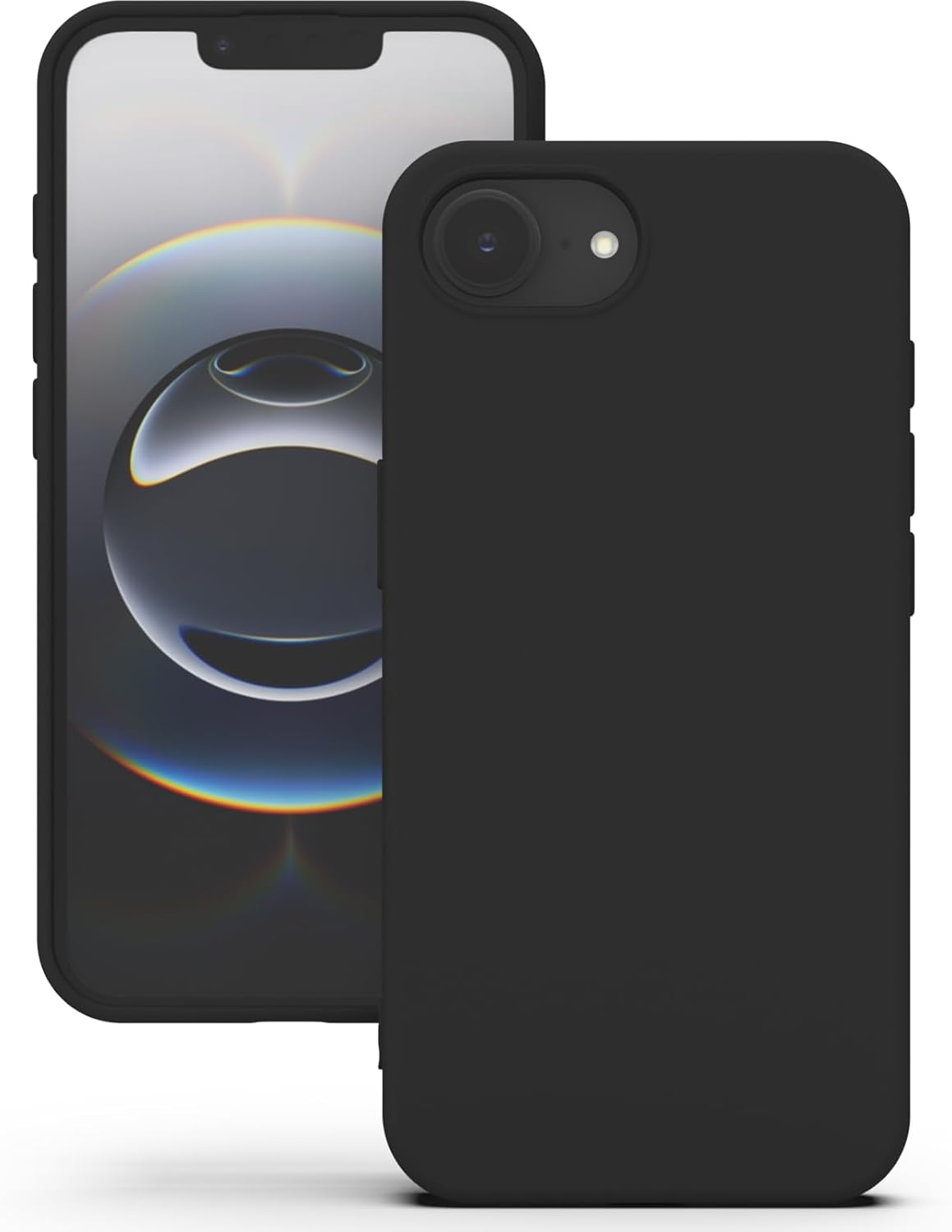 Siliconen TPU hoesje Apple iPhone 16e/17e zwart