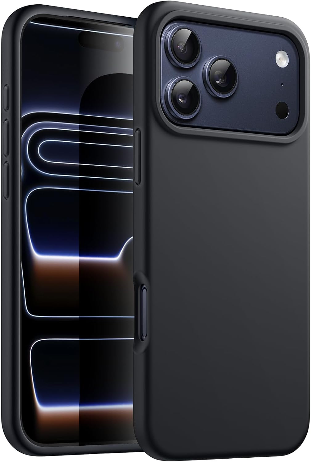 Siliconen TPU hoesje Apple iPhone 17 Pro Max/18 Pro Max zwart