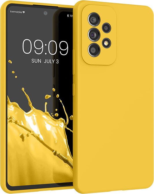 Siliconen TPU hoesje Samsung Galaxy A53 geel